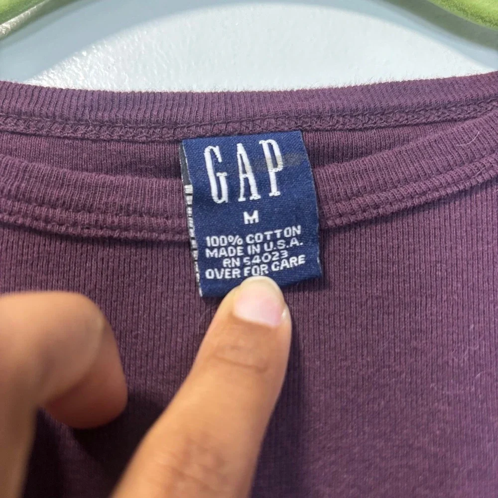 GAP Kids Girls VTG 90 Purple Tie Dye Long Sleeve T-Shirt Med Cotton Made in USA